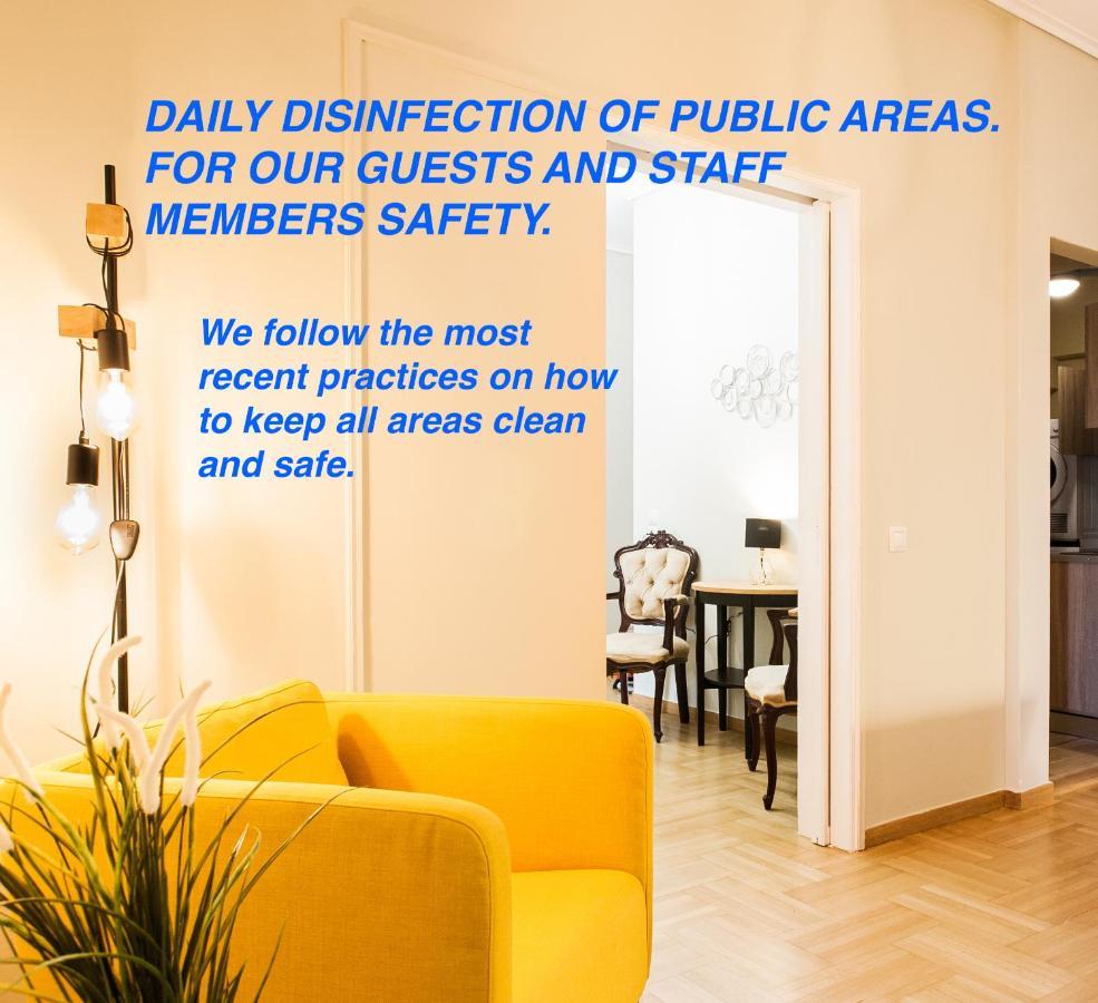 Safe Quiet Rooms In Apartment Close To Metro Station And Walk Acropolis Atene Esterno foto